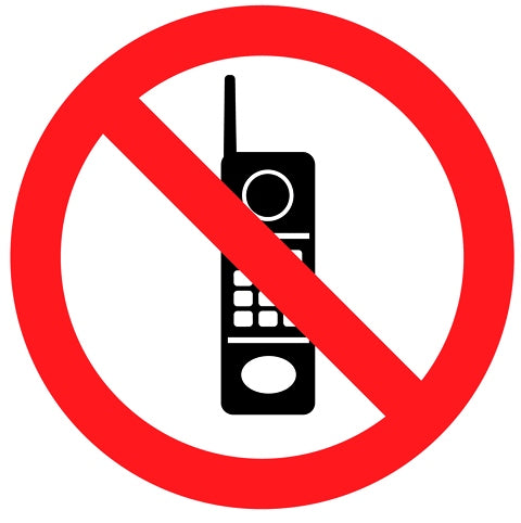 Sign Aluminium Std No Cellphone 150X150Mm