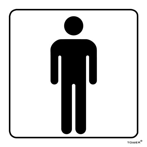 Sign Aluminium Std M Toilet 150X150Mm