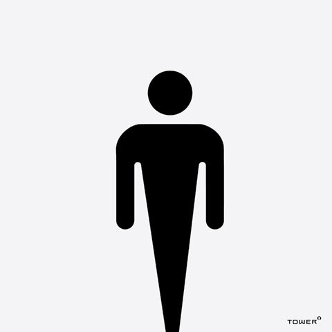 Sign Aluminium Mod-1 M Toilet 150X150Mm