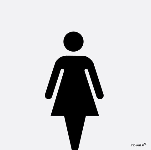 Sign Aluminium Mod-1 L Toilet 150X150Mm