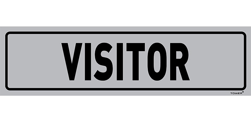 Sign Aluminium Visitor 180X150Mm
