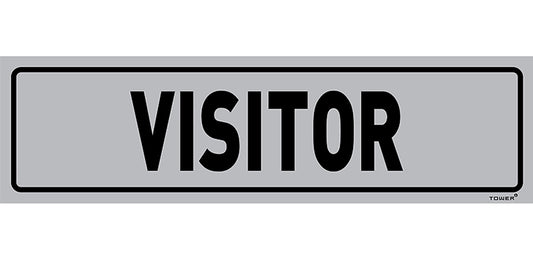 Sign Aluminium Visitor 180X150Mm