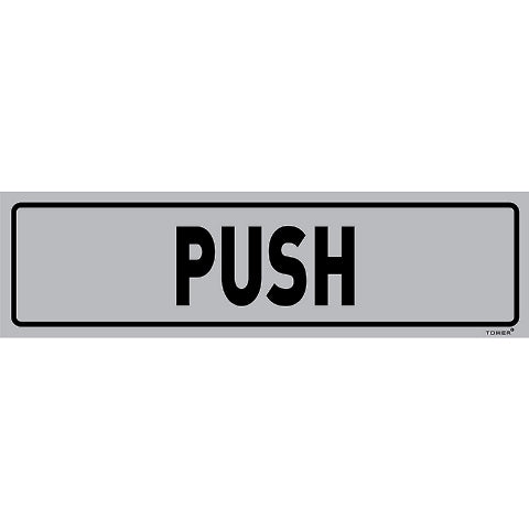Sign Aluminium Push Horizontal 180X150Mm