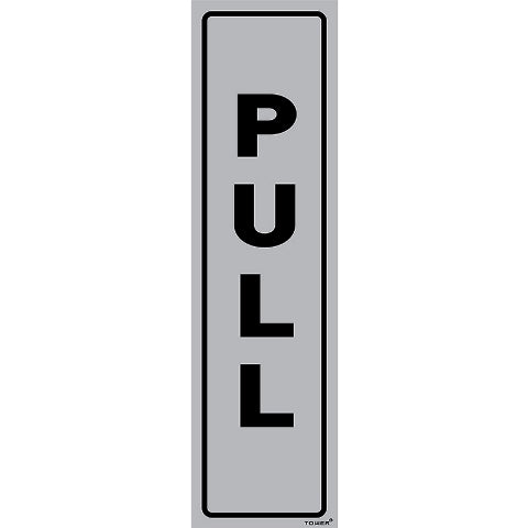 Sign Aluminium Pull Vertical 180X150Mm