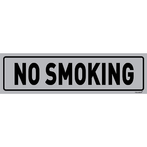 SIGN ALUMINIUM NO SMOKING 180X150MM