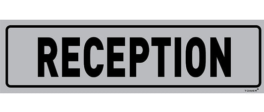 Sign Aluminium Reception 180X150Mm