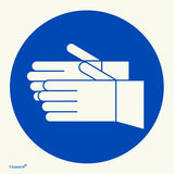 SIGN PH/LUM HAND PROTECT 190X190MM