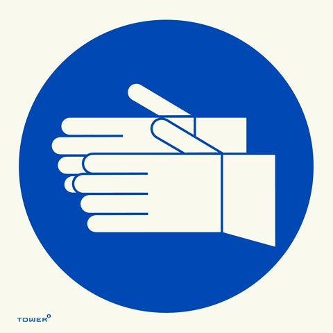 SIGN PH/LUM HAND PROTECT 190X190MM