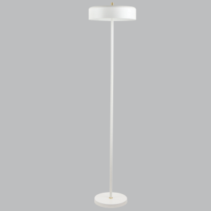 Brightstar SL435 Matt White and Sand Gold Metal Standing Lamp (1500mm Height)