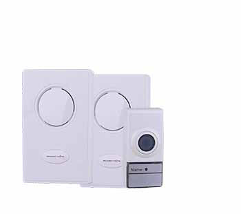 Security W/L Doorchime 120M 2X Receivers