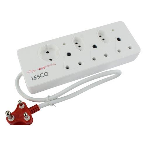 Lesco Domestic Multiplug 6 Way, 3 x 16A, 2 x IEC, 1 x Shucko