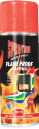 Sprayon Paint Flame Proof Clear 390Ml