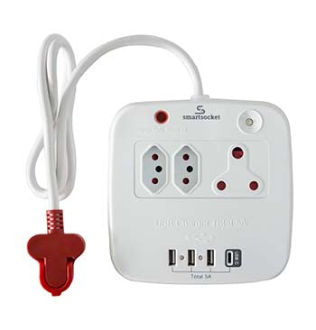 Smartsocket Hub Usb Surge Ith 5Ampw