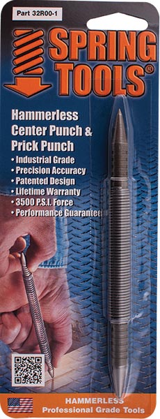 Souber Tools Spring Tool Hammerless Self Centering & Prick Punch Spring