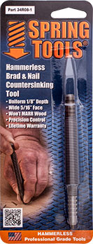 Souber Tools Spring Tool Self Centering Brad Setter With 9/32' Face