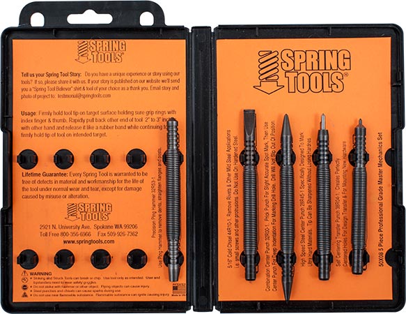 Souber Tools Spring Tools 5 Piece Master Mechanics Set Spring