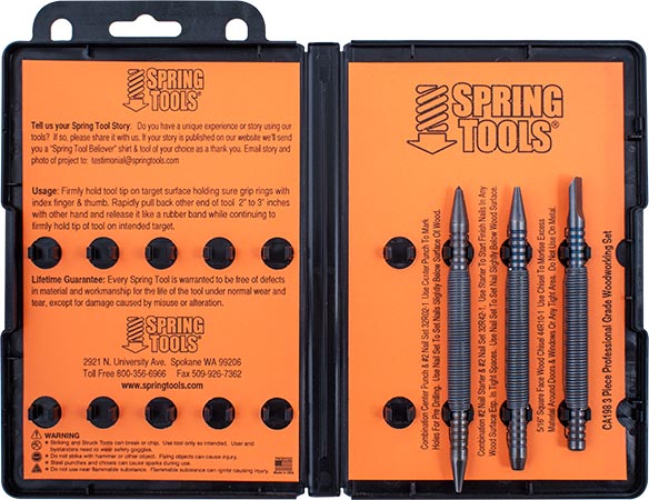 Spring Tool 3-Pc Basic Woodworking Set