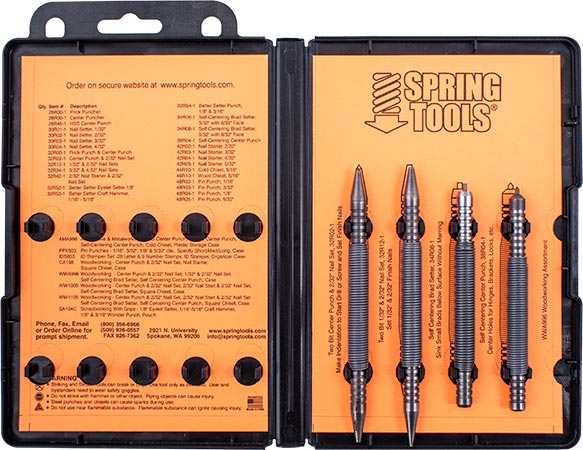 Spring Tool 4-Pc Woodworkers Set