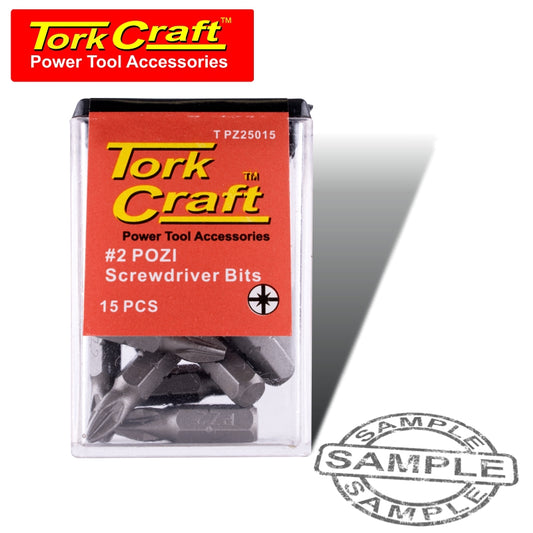 Tork Craft Pozi.2X25Mm Compact Bit Set 15Pce In Tac Box