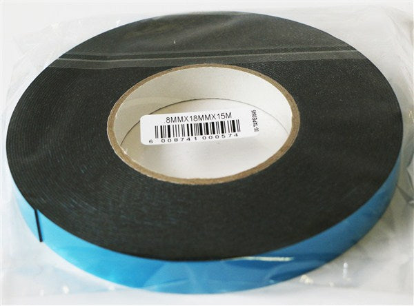 Tape Badgemount Black W/P .8X18X15Mt Roll Pth