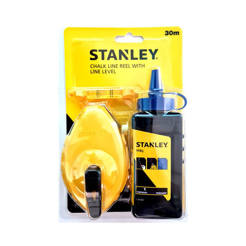 CHALK LINE REEL METAL 30MT STANLEY 47-099