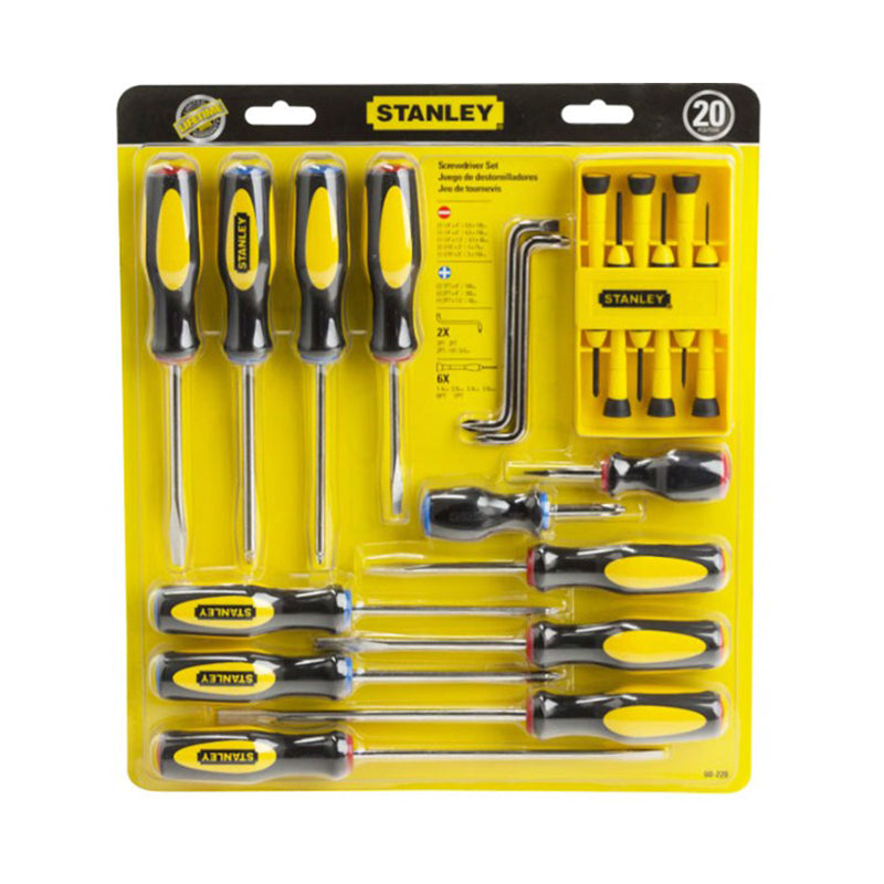 SCREWDRIVER SET THRIFTY 20PCE STANLEY 60-220