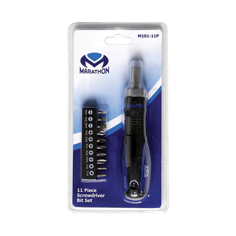 SCREWDRIVER BIT SET MARATHON 11 PCE M101-11