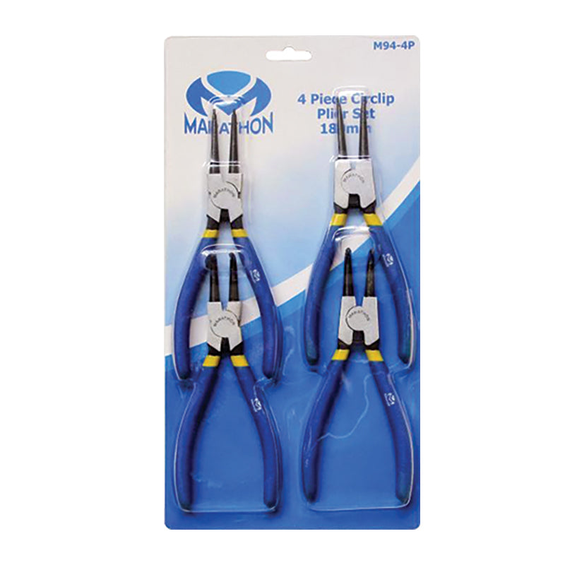 PLIER SET MARATHOM CIRCLIP 180MM 4PCE M94