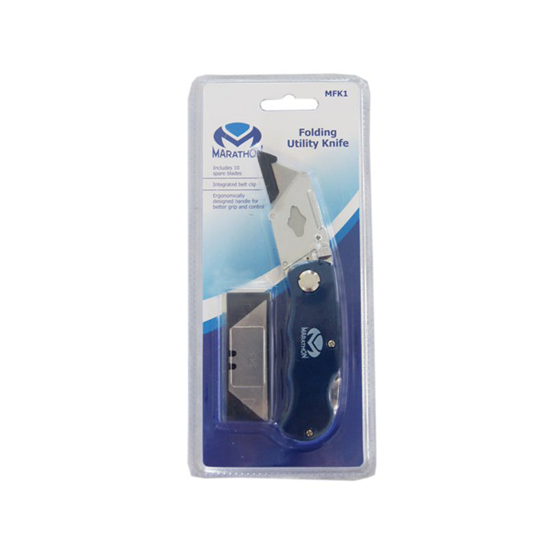 KNIFE  MARATHON UTILITY FOLDING + 10 BLADES MFK1