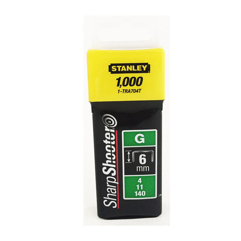 STAPLES STANLEY FOR H/D  6MM 1-TRA704T