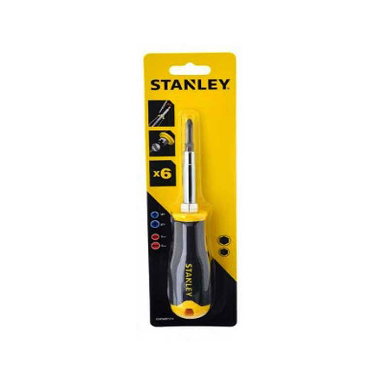 SCREDRIVER SET STANLEY RATCHET SET 10 BITS  0-68-010