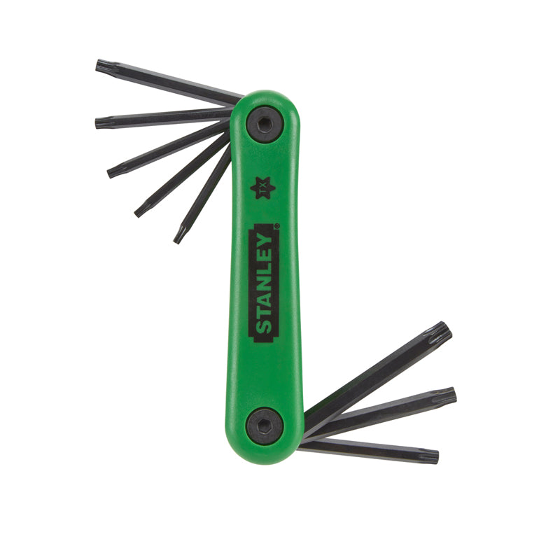 ALLEN KEY SET TORX FOLDING 8PCE T9-T40 STANLEY 4-69-263