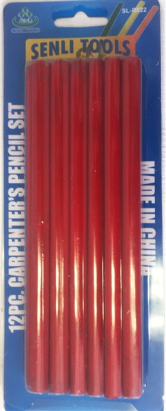 Pencil Carpenters Box Of 12 Black Bdt077