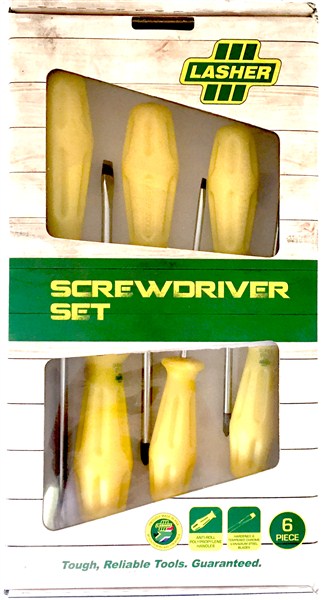 Screwdriver Set 6 Pce Lasher Fg06164