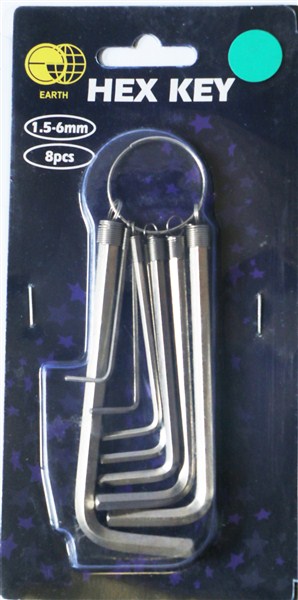 Allen Key Set 8 Pce 1.5-6.0Mm Diy Th1651