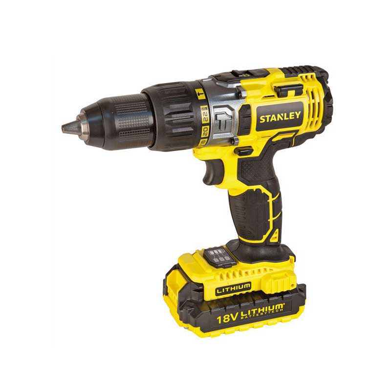 STANLEY DRILL BATTERY HAMMER X2 KIT BOX 18V LI-LON STDC18LHB