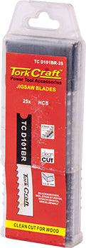 Tork Craft U-Shank Jigsaw Blade 10Tpi Wood 2.5Mm Reverse Tooth 25Pce