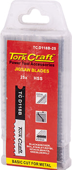 Tork Craft U-Shank Jigsaw Blade 12Tpi Metal 2Mm 25Pce