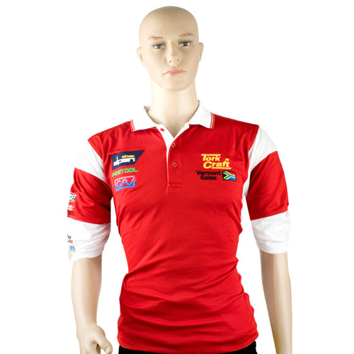 TORK CRAFT GOLF SHIRT RED 5XL