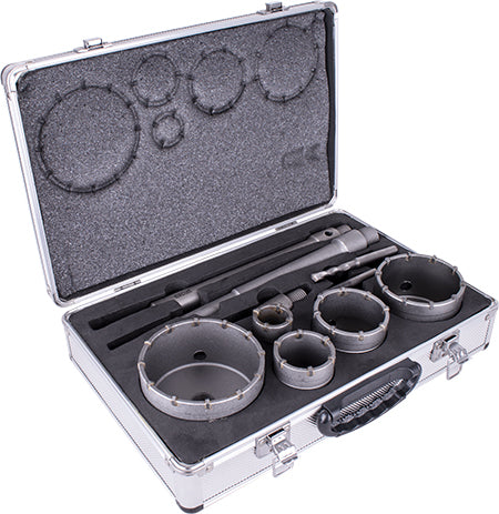 Tork Craft Hollow Core Bit Tct Set 10Pce In Alum Case