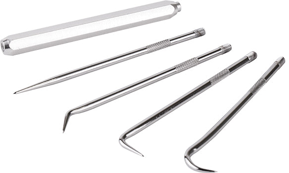 Tork Craft Precision Blade Probe Set 4 Piece  Straight / Hook / 2 X Bend