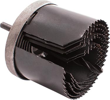 Tork Craft Hole Saw Set 7Pce Nest 50Mm Depth 26 32 38 45 50 56 & 63Mm