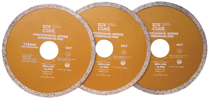 Tork Craft Diam.Bld.3Pce Set 115Mm Cont.