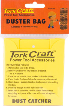 Tork Craft Dust Catcher Bag (5Pc Per Bag) For Drill Machine