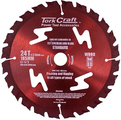 Tork Craft Blade Tct 185X24T 20/16 Gen/Purp