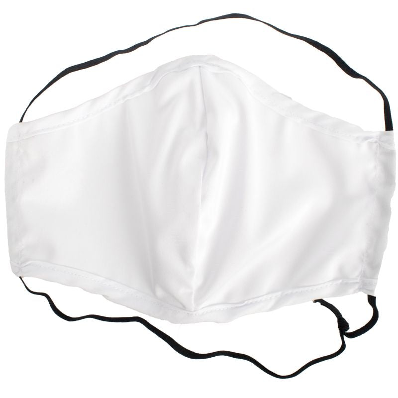 Polyest. Face Mask Dbl Layer Wash/Re-Useable Plain Fits All (Moq 50)
