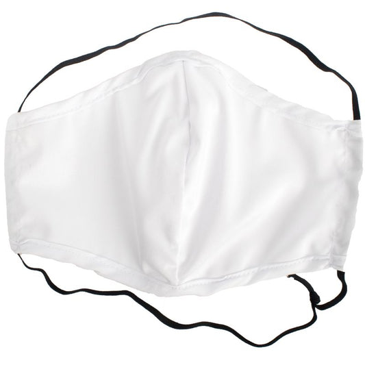 Polyest. Face Mask Dbl Layer Wash/Re-Useable Plain Fits All (Moq 50)