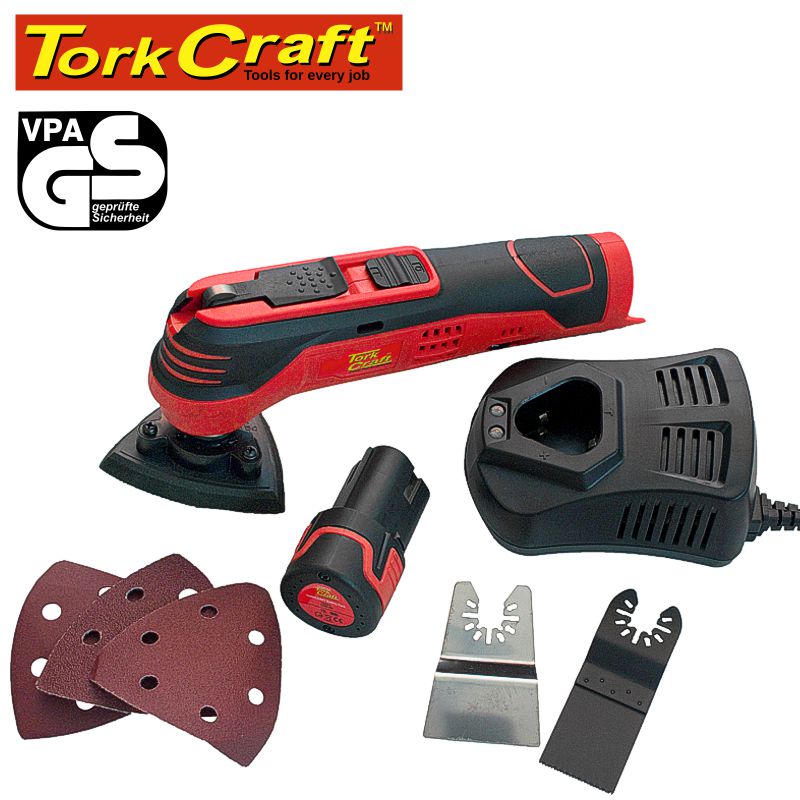 Cordless 12V Li-Ion 1.3Ah Oscilating Multi Function Tool Tork Craft