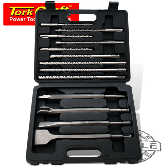 Tork Craft Sds Plus Drill & Chisel Set 13Pce