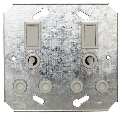 Titan 16A Double Switch Socket with Yoke (4x4)